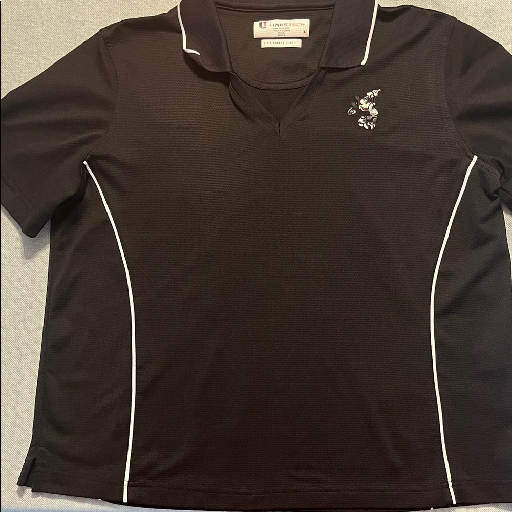 Black Women's Polo Shirt by Disney
